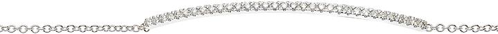 Natsumi Schmuck Armband Diamant Weissgold 18K/750 mit 33 Brillanten (19 cm, 750/18 K Weissgold)