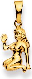 Natsumi Schmuck Anhänger Sternzeichen Jungfrau Gelbgold 18K/750 (750/18 K Gelbgold)