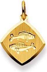 Natsumi Schmuck Anhänger Sternzeichen Fisch Gelbgold 18K/750 (750/18 K Gelbgold)