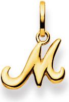Natsumi Schmuck Anhänger Buchstabe M Gelbgold 18K/750 (750/18 K Gelbgold)
