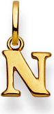 Natsumi Schmuck Anhänger Buchstabe N Gelbgold 18K/750 (750/18 K Gelbgold)