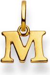 Natsumi Schmuck Anhänger Buchstabe M Gelbgold 18K/750 (750/18 K Gelbgold)