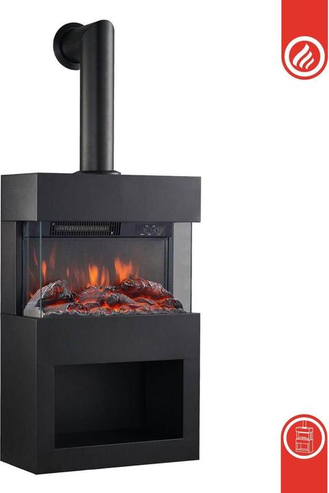 Kaminio Caminetto elettrico HENRI con tubo di cottura