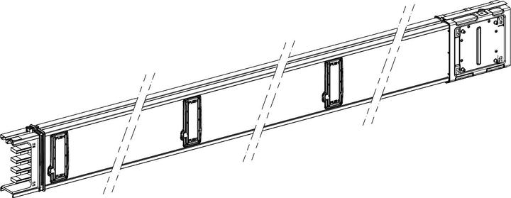 Actual product image Schneider Electric KSA straight element, 250A, 3m, 6outlets KSA250ED4306