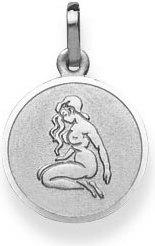 Produktbild Natsumi Schmuck Anhänger Sternzeichen Jungfrau Weissgold 18K/750 rund mit Engel (750/18 K Weissgold)