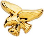 Actual product image Natsumi Schmuck Stud Earrings Eagle Yellow Gold 18K/750 (750/18 K Yellow gold)