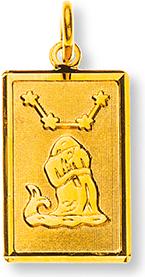 Produktbild Natsumi Schmuck Anhänger Sternzeichen Wassermann Gelbgold 18K/750 (750/18 K Gelbgold)