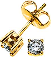 Produktbild Natsumi Schmuck Ohrstecker Diamant Gelbgold 18K/750 0.20 ct H si (750/18 K Gelbgold)