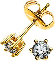 Produktbild Natsumi Schmuck Ohrstecker Diamant Gelbgold 18K/750 0.15 ct H si (750/18 K Gelbgold)