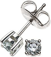 Immagine prodotto Natsumi Schmuck Orecchini con diamante in oro bianco 18K/750 0,16 ct H si (Oro bianco 750/18 K)