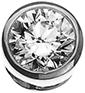 Produktbild Natsumi Schmuck Anhänger Diamant Weissgold 18K/750 0.10 ct H (750/18 K Weissgold)