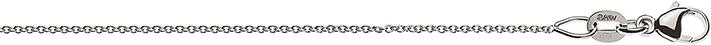 Natsumi Schmuck Halskette Weissgold 18K/750 Anker rund 0.9mm
