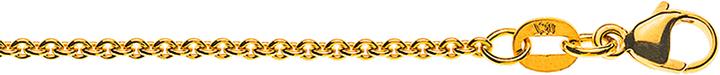 Immagine prodotto Natsumi Schmuck Collana in oro giallo 9K/375 ancora rotonda 1,3mm 60 cm (Oro giallo 375/9 K Oro giallo, 60 cm)