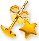 Natsumi Schmuck Ohrstecker Sterne Gelbgold 18K/750 (750/18 K Gelbgold)