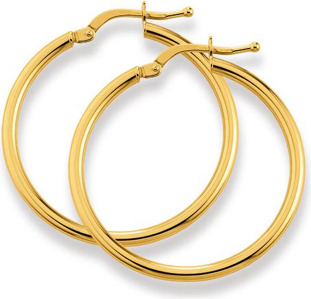 Immagine prodotto Natsumi Schmuck Creoli in oro giallo 18K/750 Ø24-54mm Rotondo Ø 29mm (Oro giallo 750/18 K Oro giallo)