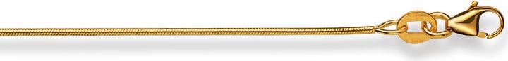 Produktbild Natsumi Schmuck Halskette Gelbgold 18K/750 Schlange matt 0.9mm (750/18 K Gelbgold, 42 cm)