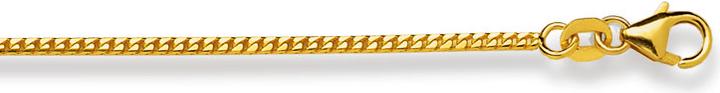 Actual product image Natsumi Schmuck Necklace yellow gold 18K/750 foxtail 1.5mm (750/18 K Yellow gold, 50 cm)