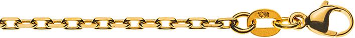 Image du produit Natsumi Schmuck Collier en or jaune 18K/750 ancre taillée 2.1mm 60 cm (750/18 K Or jaune, 60 cm)