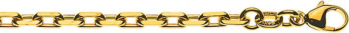 Image du produit Natsumi Schmuck Collier en or jaune 18K/750 Ancre taillée 2.9mm (750/18 K Or jaune, 50 cm)