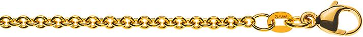 Image du produit Natsumi Schmuck Collier en or jaune 18K/750 ancre ronde 2.7mm (750/18 K Or jaune, 45 cm)