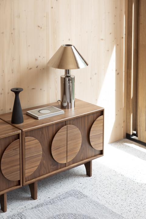 Actual product image Zuiver Sideboard Groove 2 Doors Walnut (82 x 40 x 58 cm)