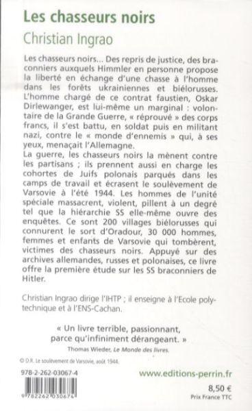 Image du produit Les chasseurs noirs : la brigade Dirlewanger (Français, Ingrao Christian, 2009)