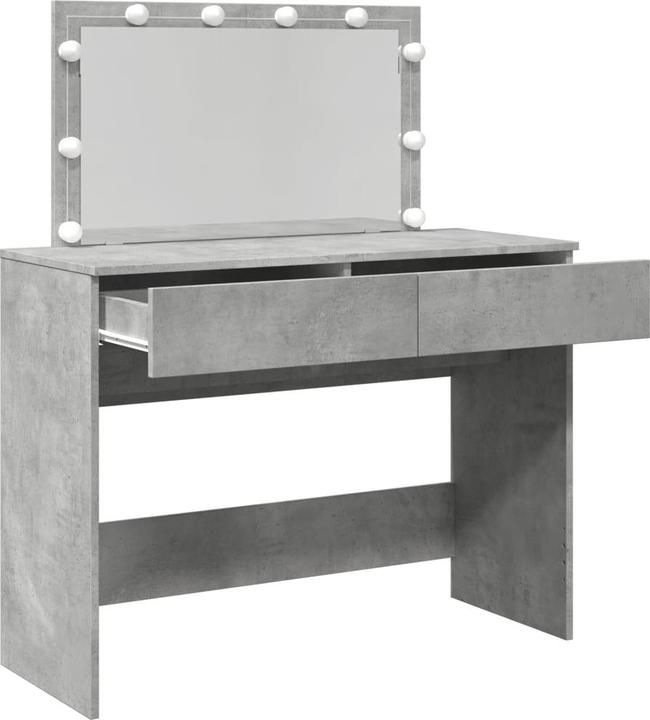 Actual product image VidaXL Dressing table with LED lighting (100 x 40 x 120 cm)