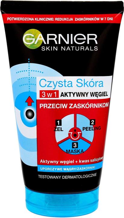 Actual product image Garnier Pure Score Intensive Charcoal 3In1 Face Wash 150ml (Foam, 150 ml)