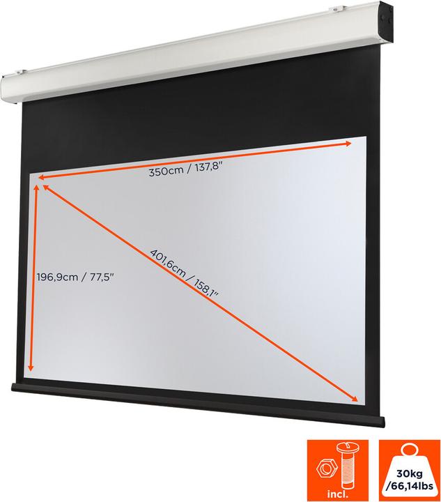 Actual product image Celexon Canvas Motor Expert XL 350 x 197 cm (157.87", 16:9)