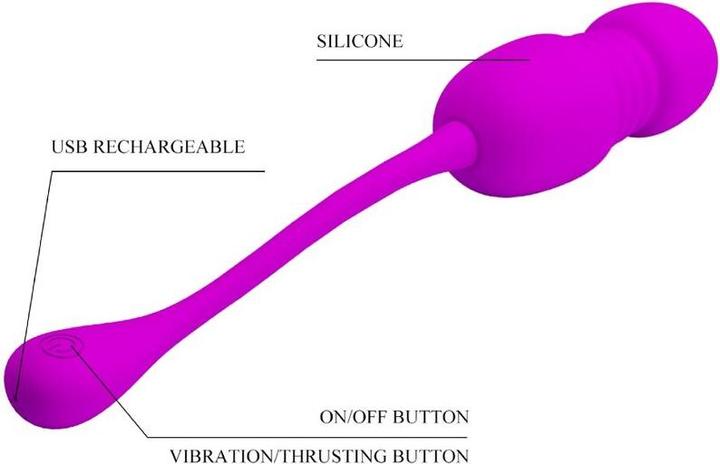 Actual product image Lovetoy PRETTY LOVE - Callie, 12 vibration functions Memory function 12 thrusting settings