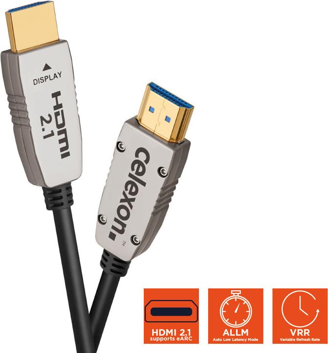 Produktbild Celexon UHD Optical Fibre HDMI 2.1 8K Active Kabel 10m, schwarz (10 m, HDMI)