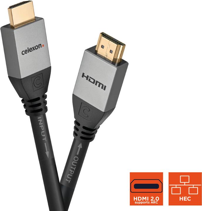 Produktbild Celexon aktives HDMI Kabel mit Ethernet - 2.0a/b 4K 7,5m - Professional Line (7.50 m, HDMI)