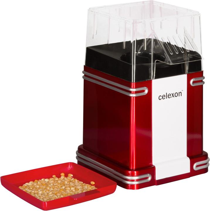 Image du produit Celexon CinePop CP250 Machine à pop-corn au look rétro avec couvercle pour le dosage Quantité de