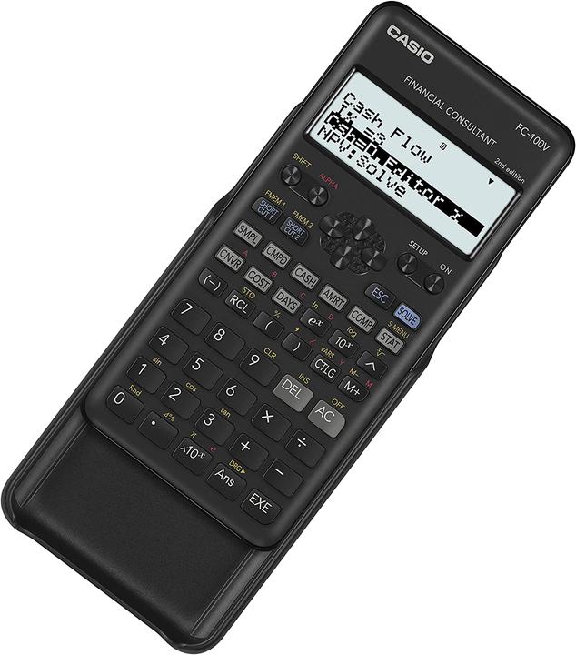 Produktbild Casio FC-100V Calculator Pocket Financial Calculator Gray (Batterien)