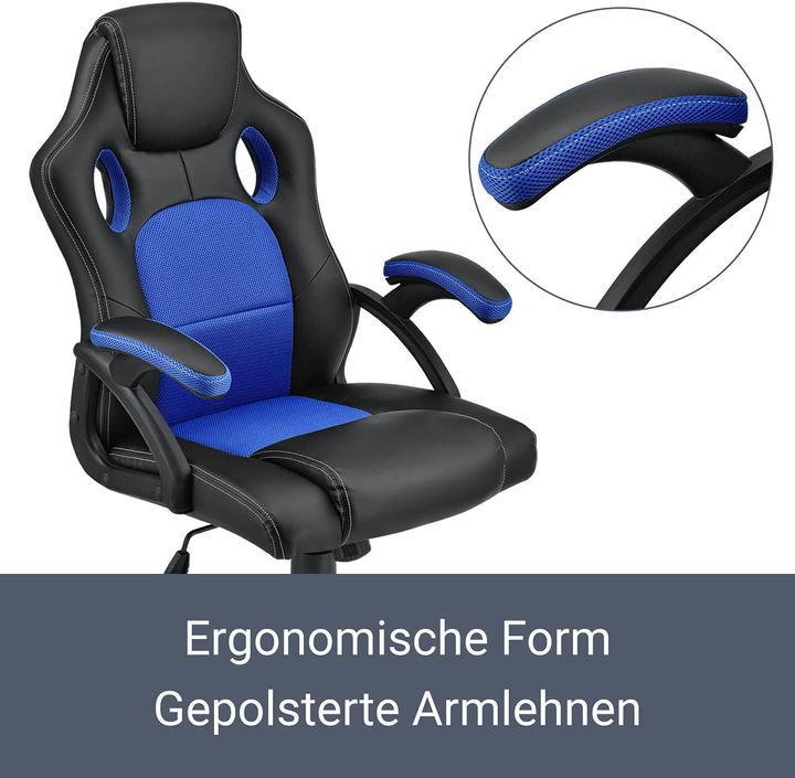 Image du produit Juskys Chaise de bureau Racing