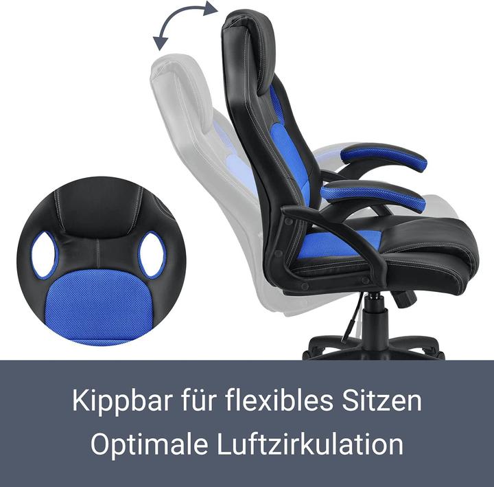 Image du produit Juskys Chaise de bureau Racing