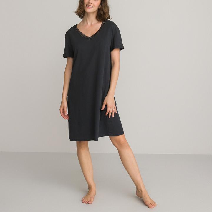 Actual product image La Redoute Collections Short Sleeved Nightdress (48, 50)