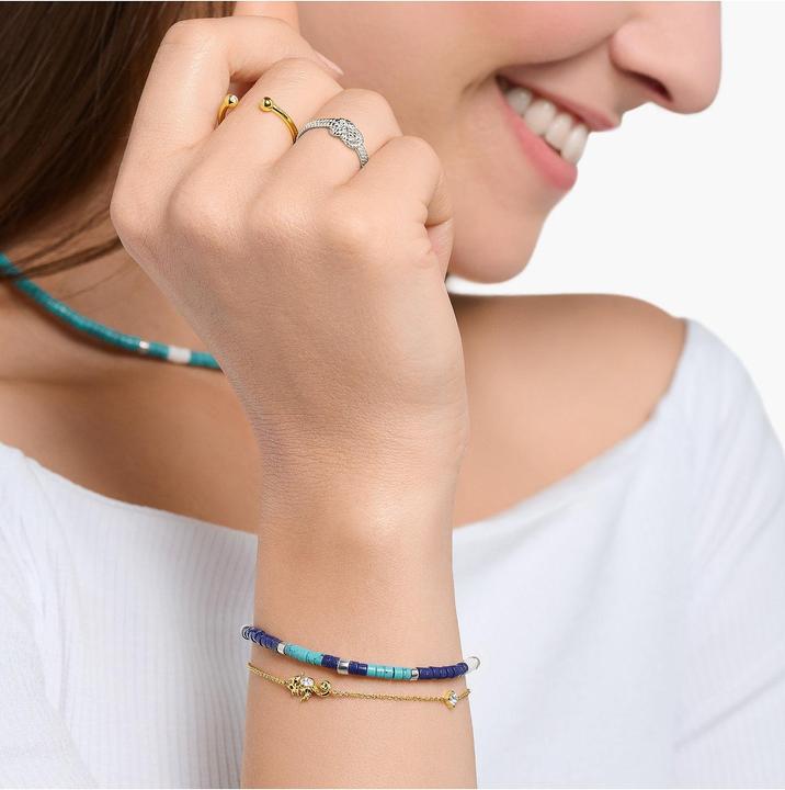 Produktbild Thomas Sabo Armband Seepferdchen Gold - A2061-051-14-L19V (19 cm, 925er Silber)