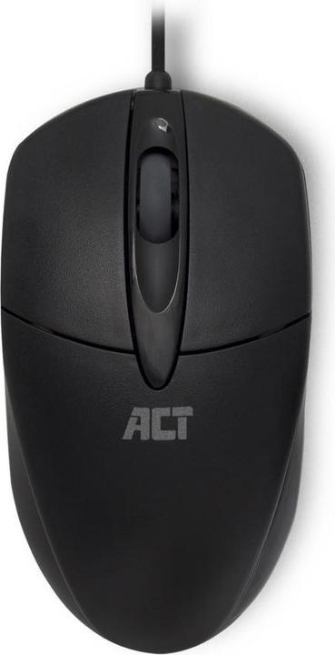 Wired Optical Mouse, USB cable, 1000 dpi, black (Kabelgebunden)