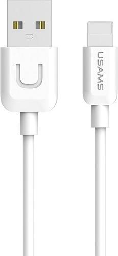 Image du produit Usams Câble U-Turn lightning 1m bialywhite 2A IPUSBXD02 US-SJ097 (1 m, USB 3.2 Gen 1)