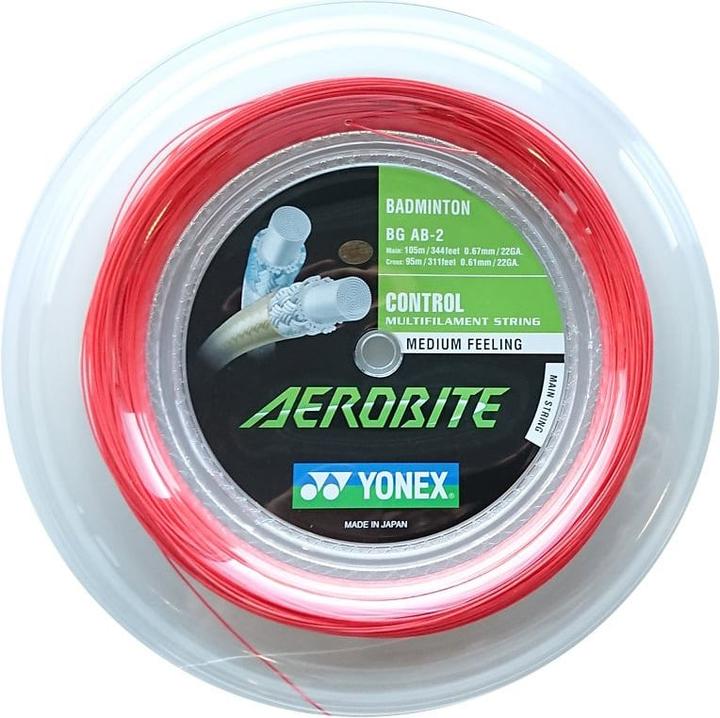 Immagine prodotto Yonex Corda da badminton Aerobite 200M rossa e bianca