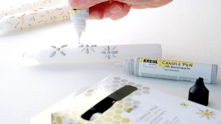 Produktbild Kreul Candle Pen Set (Gold, Silber, Glitter-Gold, Glitzer-Silber, 116 ml)
