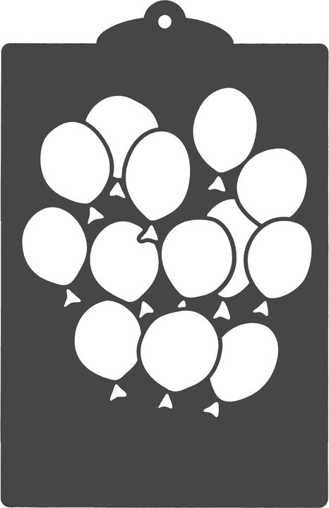 Image du produit Craft Emotions Pochoir "Raisin de ballon" A6