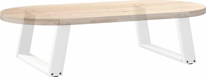 Image du produit VidaXL Pieds de table basse en U 2 pcs. Blanc 60x(30-31) cm Pied de table en acier