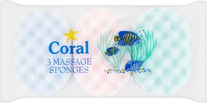 Coral Massageschwamm (3Erpack)