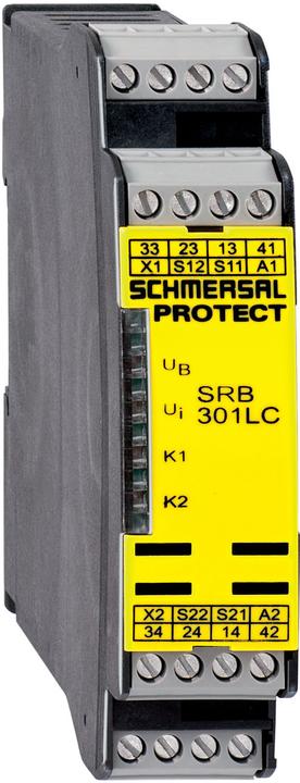 Image du produit Schmersal Contrôleur d'arrêt d'urgence et de porte blindée SRB301LC-24V