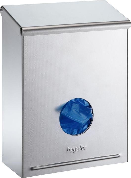 Hygolet Damenhygiene Abfallbehälter Edelstahl Wallbox All-In-One (50 ml, Intimtücher)