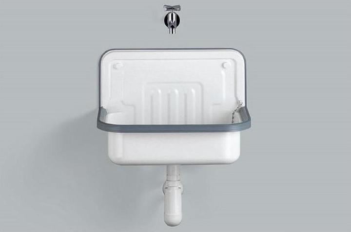 Produktbild Alape Ausgussbecken CONTRA 505 505x330mm, we, o Hahnloch und Überlauf