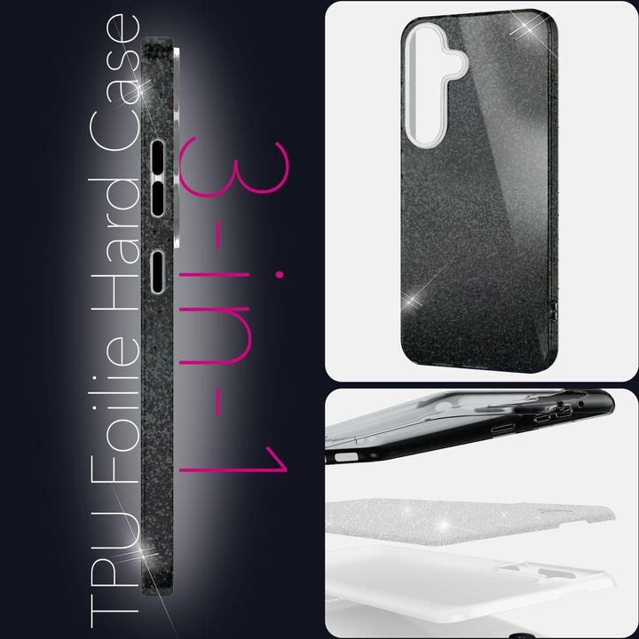 Produktbild Nalia ShinePop - Stabile Glänzende Glitzer Hülle - Glamour Glitter Cover (Samsung Galaxy S25)