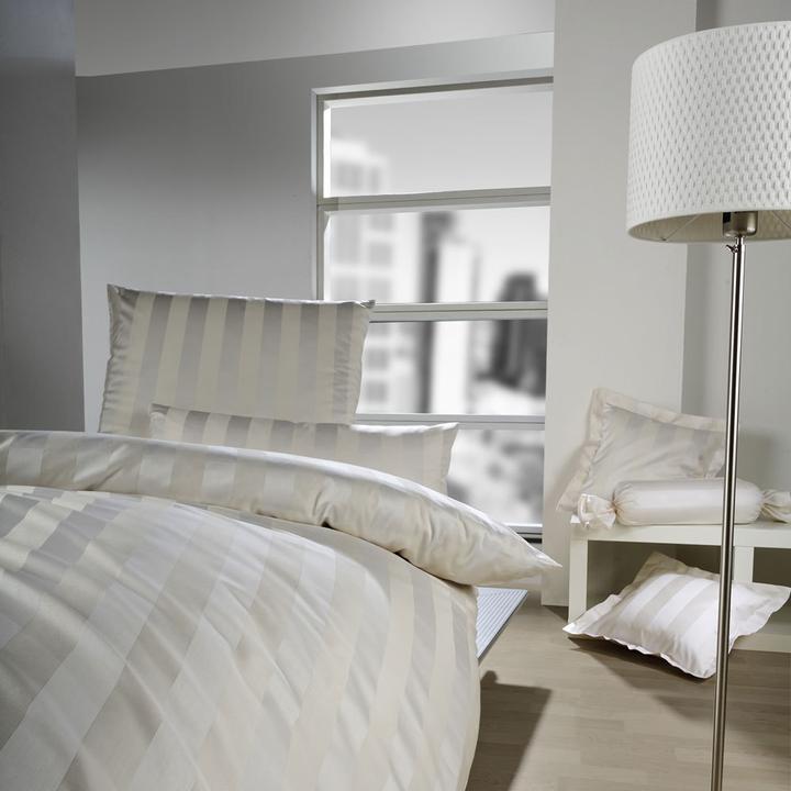 Actual product image Curt Bauer Damask bed linen Como beige (Bedding set, 140 x 200 cm)